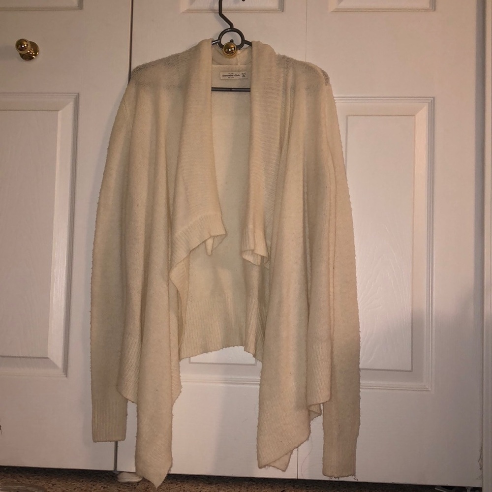 White knit sweater
